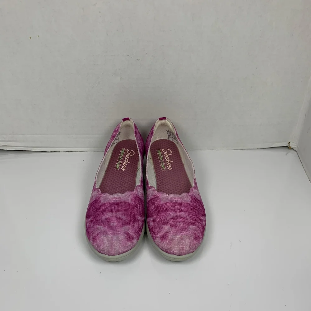 Skechers Women Cloe Flex Wedge Tie-Dye Pink Slip-On Sneakers 8.5 - Picture 8 of 9
